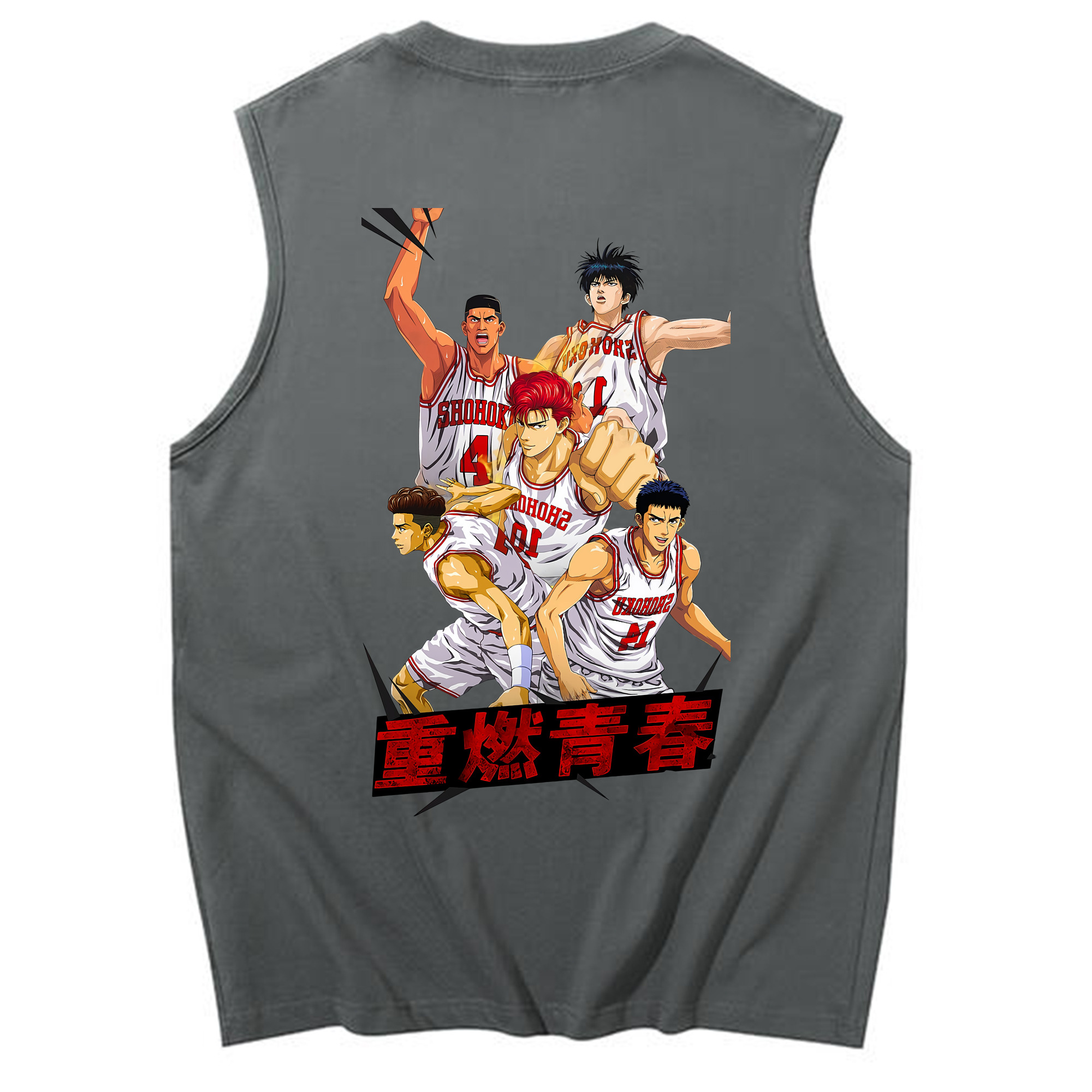 （画像用） SLAM DUNK／スラムダンク コットン100％タンクトップ（背面プリント）